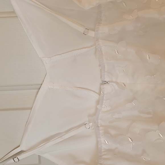 3D white butterfly Maxi Dress size small - Picture 7 of 8